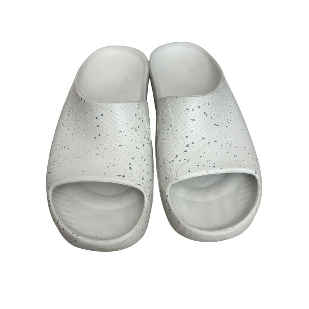 Jordan Post Slides White Grey Speckled Cement Mens Size 12 DX5575-100 MS12C